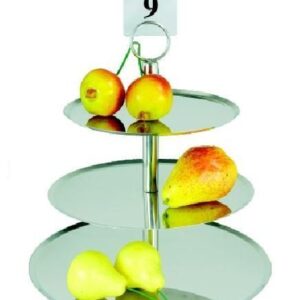 MGsteel Этажерка 3-х ярусная d=21/24/31 см. h=36 см. нерж. MGsteel /1/10/