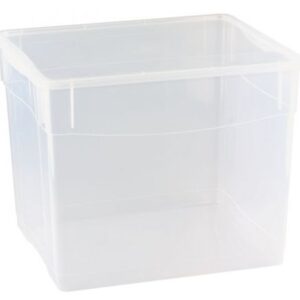 Пластик (Россия) Контейнер для продуктов прямоуг. 34 л. 40*33,5*31,5 см. п/п Кристалл /1/5/