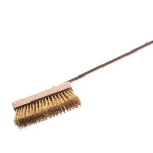 GI.METAL (Италия) Щетка для печи 120 см. 20*6,6 см. неповоротная, с медной щетиной h=4,5 см., ручка нерж. Gimetal /1/