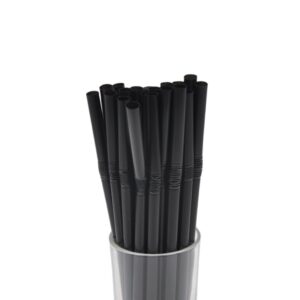 Трубочки (Россия) Трубочки кокт. 0,8*24 см. 500 шт/уп. гофрир. черные Милк /1/10/