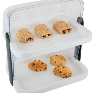 APS (Германия) Этажерка для сервировки 2 яруса 44*32 см h=44 см с охлажд. с крышкой Roll-Top белая APS /1/