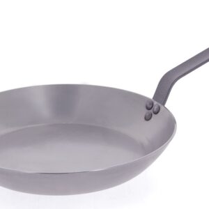 De Buyer (Франция) Сковорода d=40 см. h=6 см. 7,5 л. белая сталь (индукция) с 2 ручками Carbone Steel Plus De Buyer /1/3/