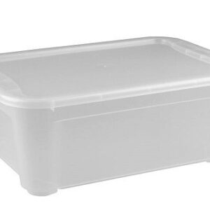 Пластик (Россия) Контейнер для продуктов прямоуг. 10 л. 38,9*27,5*14,5 см. п/п Кристалл /1/10/