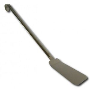 Нерж (Россия) Лопатка 50 см. изогнутая раб. часть 12*8 см. нерж. широкая /1/50/