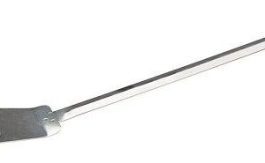 Нерж (Россия) Лопатка 52 см. изогнутая раб. часть 13,5*8 см. нерж. перфорир. широкая /1/50/