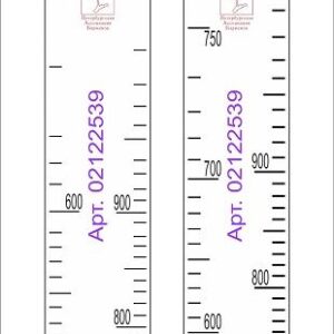 Линейка (Россия) Линейка Martini (0.75 л./1 л.)/ Bacardi (0.7 л./1 л.) L=28 см. В=2 см. /1/