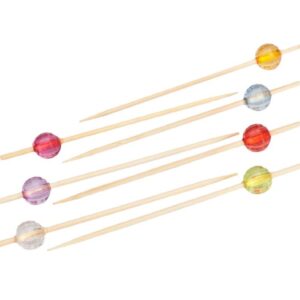 Пики (Китай) Пики 10 см. 100 шт/уп бамбук Кристалл Круглый /1/