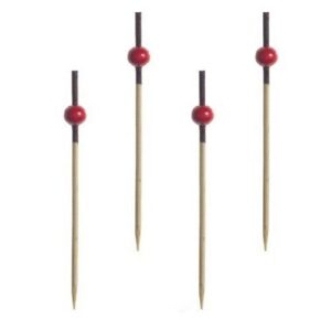 Пики (Россия) Пики 7,5 см. 100 шт/уп бамбук Клюква красная /1/40/