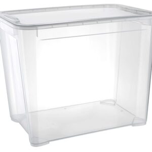 Пластик (Россия) Контейнер для продуктов прямоуг. 70 л. 55,5*39*43,5 см. п/п Кристалл /1/5/