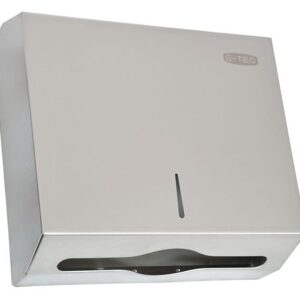 Нерж (Китай) Диспенсер для бумажных полотенец Z, V-слож. нерж. до 500 листов /1/10/