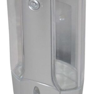 Пластик (Китай) Дозатор для жидкого мыла 0,38 л.серебристый пластик. /1/40/ (2197)