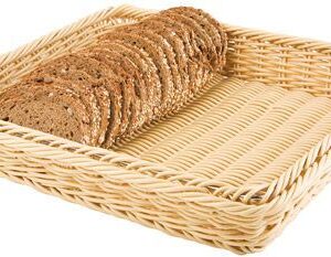 APS (Германия) Корзина для хлеба прямоуг. 32,5*26,5*6,5 см. бежевая полиротанг APS /1/24/