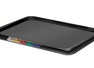 Пластик (Россия) Крышка для гастроем. 1/2 п/п черная /1/8/