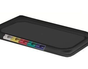 Пластик (Россия) Крышка для гастроем. 1/3 п/п черная /1/36/