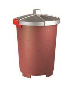 Пластик (Россия) Бак пищевой 25 л. 33,5*44 см. п/п бордовый /1/7/