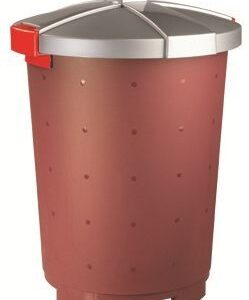 Пластик (Россия) Бак пищевой 65 л. 47*66 см. п/п бордовый /1/5/