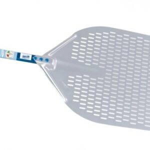 GI.METAL (Италия) Лопата для пиццы прямоуг. перфорир. 36*36 см. l=150 см. алюм. Azzurra Gimetal /1/