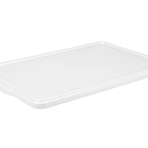 Пластик (Россия) Крышка для контейнера для теста 665*440*28 мм. (-20/+70), белая, полипропилен (конт. 59356) /1/6/