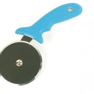 GI.METAL (Италия) Нож для пиццы d=10 см. нерж. с голубой пластик. ручкой Gimetal /1/6/