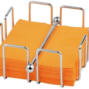 APS (Германия) Салфетница 13,5*13,5*6,5 см. горизонтальная нерж. (салфетки 24*24 см) с держат. APS /1/36/