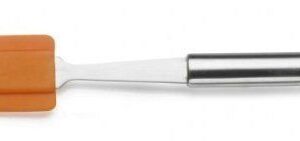 Pintinox (Италия) Лопатка кондитерская 28 см. раб. часть 8*5 см. силикон, (-40°C /+260°C) ручка нерж. Pinti /1/