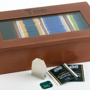 APS (Германия) Контейнер для пакетиков чая 4 отд. 33,5*20*9 см. дерево, коричневая APS /1/8/