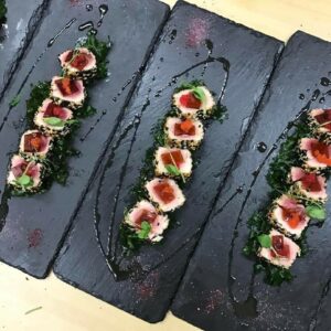 APS (Германия) Блюдо для подачи прямоуг. 26,5*16,2 см. h=1,9 см. (GN1/4) черное, сланец APS /1/12/