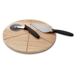 Доски (Россия) Доска для подачи пиццы d=400*20 мм. на 6 сегментов, бук /1/