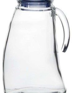 Pasabahce (Россия) Кувшин 2,0 л. d=140 мм. h=240 мм. с синей крышкой /1/6/90/