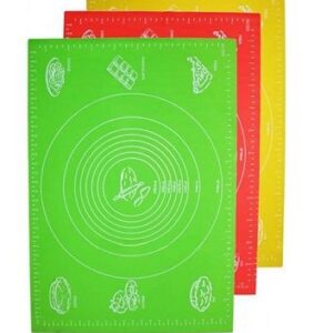 Силикон (Китай) Коврик для выпечки 64*45 см. силиконовый со шкалой цвет в ассорт. /1/50/