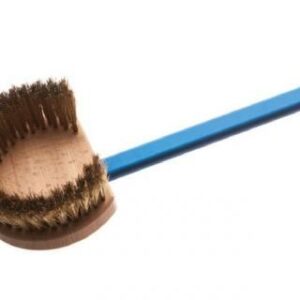 GI.METAL (Италия) Щетка для печи 180 см. 14*17 см. поворотная, с медной щетиной h=4,5 см. круг, ручка нерж. GiMetal /1/