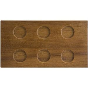 Bonna (Турция) Доска для подачи прямоуг. 315*170*30 мм. бук (емкости см.описание) Bonna /1/4/696/