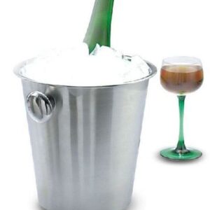 MGsteel Ведро для шампанского 4 л. нерж. d=210/135 мм. h=200 мм. с ручками для 1-й бутылки MGsteel /1/48/