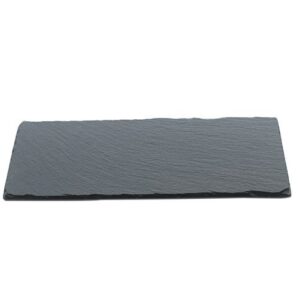 MGprof Блюдо для подачи прямоуг. 25*12 см. h=0,8 см. черное, сланец MGprof /1/