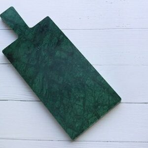 MGprof Блюдо для подачи прямоуг. 30*13 см. с ручкой зеленое, мрамор MGprof /1/6/