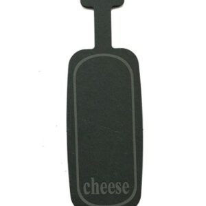 MGprof Блюдо для подачи прямоуг. 24,5*8,5 см. h=0,7 см. черное, сланец с ручкой MGprof /1/20/