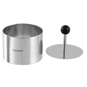 Fackelmann (Германия) Форма кондитерская «Круг» d= 6,5 см. h=4,5 см. с прессом, нерж. FM /1/