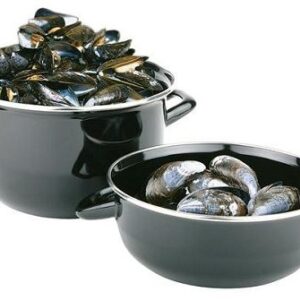 APS (Германия) Кастрюля 2,6 л. нерж. d=20 см. h=17 см. для мидий черная APS /1/6/