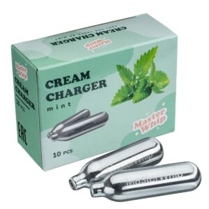 MasterWhip (Китай) Баллончики для сифона для взбивания сливок (N2O) 10 шт/уп. вкус мята MasterWhip /1/36/
