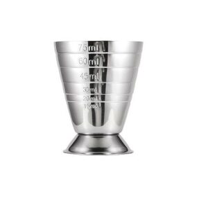 MGsteel Джиггер 15-75 мл. d=51 мм. h=67 мм. нерж. с делениями MGsteel /1/144/