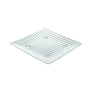 Блюдо квадратное на ножках «Corone Aqua» 350 мм