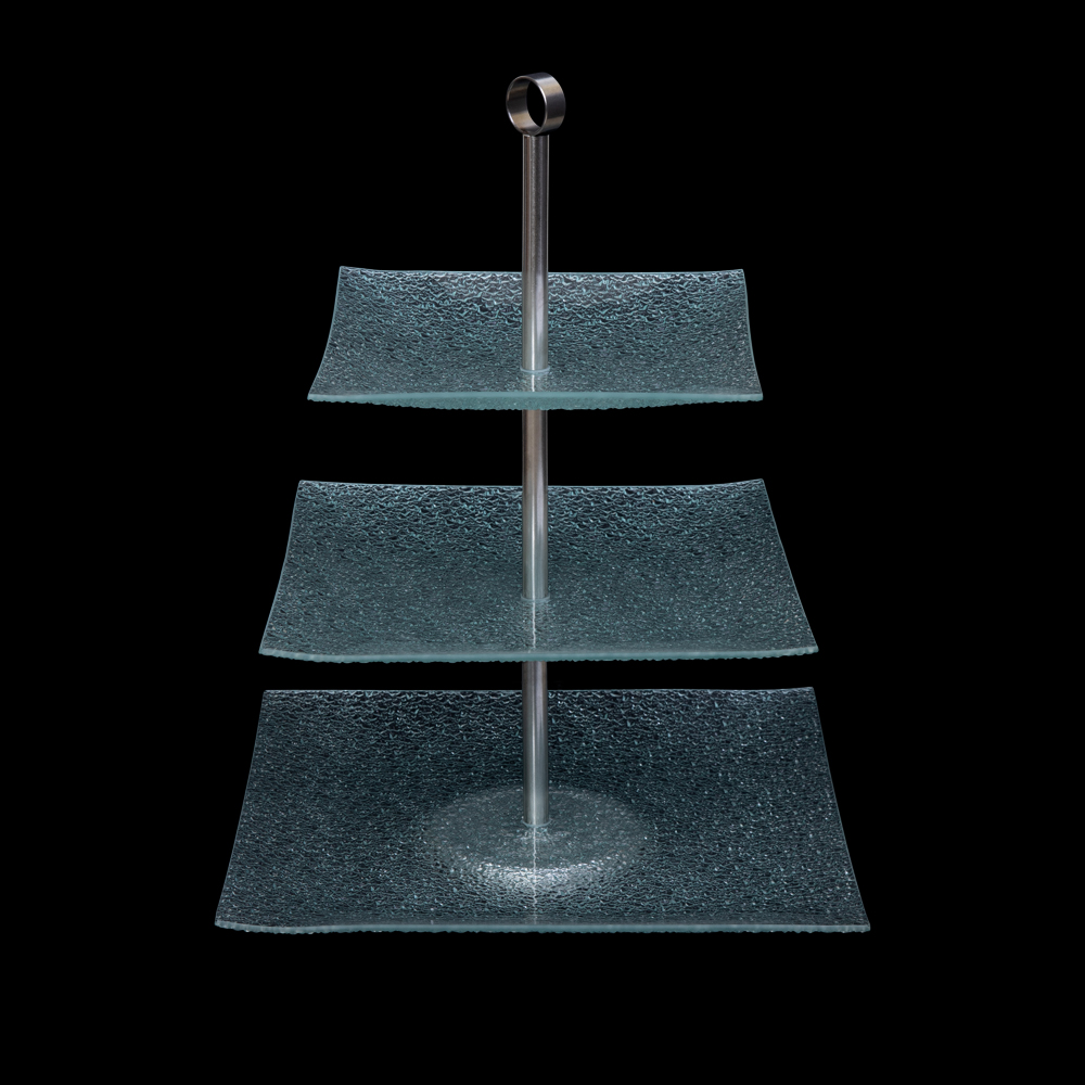 ЭТАЖЕРКА 3-х ярусная 8''/10''/11'' d=21/25/30см Corone Aqua""