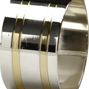 Кольцо для салфеток 42 мм серебро с золотом [DS-С22]