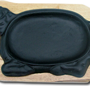 Сковорода на деревянной подставке Коровка 270х180 мм [DSU-S-SN (COW)]