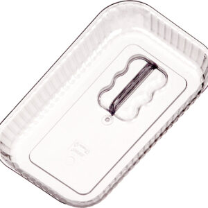 Крышка для салатника «М» с волнистым краем 237х149х35 мм прозрачная [P-042A]