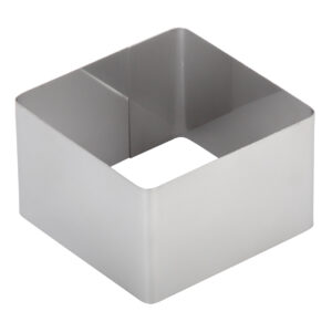 Форма для выпечки/выкладки гарнира или салата «Квадрат» Luxstahl 70х70 мм