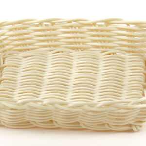 Корзинка пластиковая 195х175 мм бежевая [KT3525]