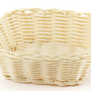 Корзинка пластиковая 170х150 мм бежевая [KT3467]