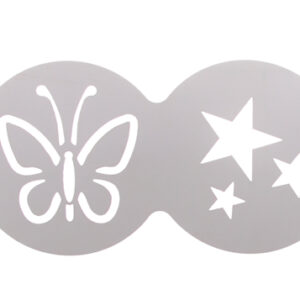 Трафарет декоратор для кофе 100 мм (чашка, звезды, бабочка, зерна) Luxstahl