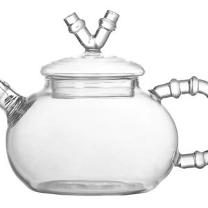 Чайник заварочный «Bamboo» из боросиликатного стекла с ситечком–пружинкой 600 мл